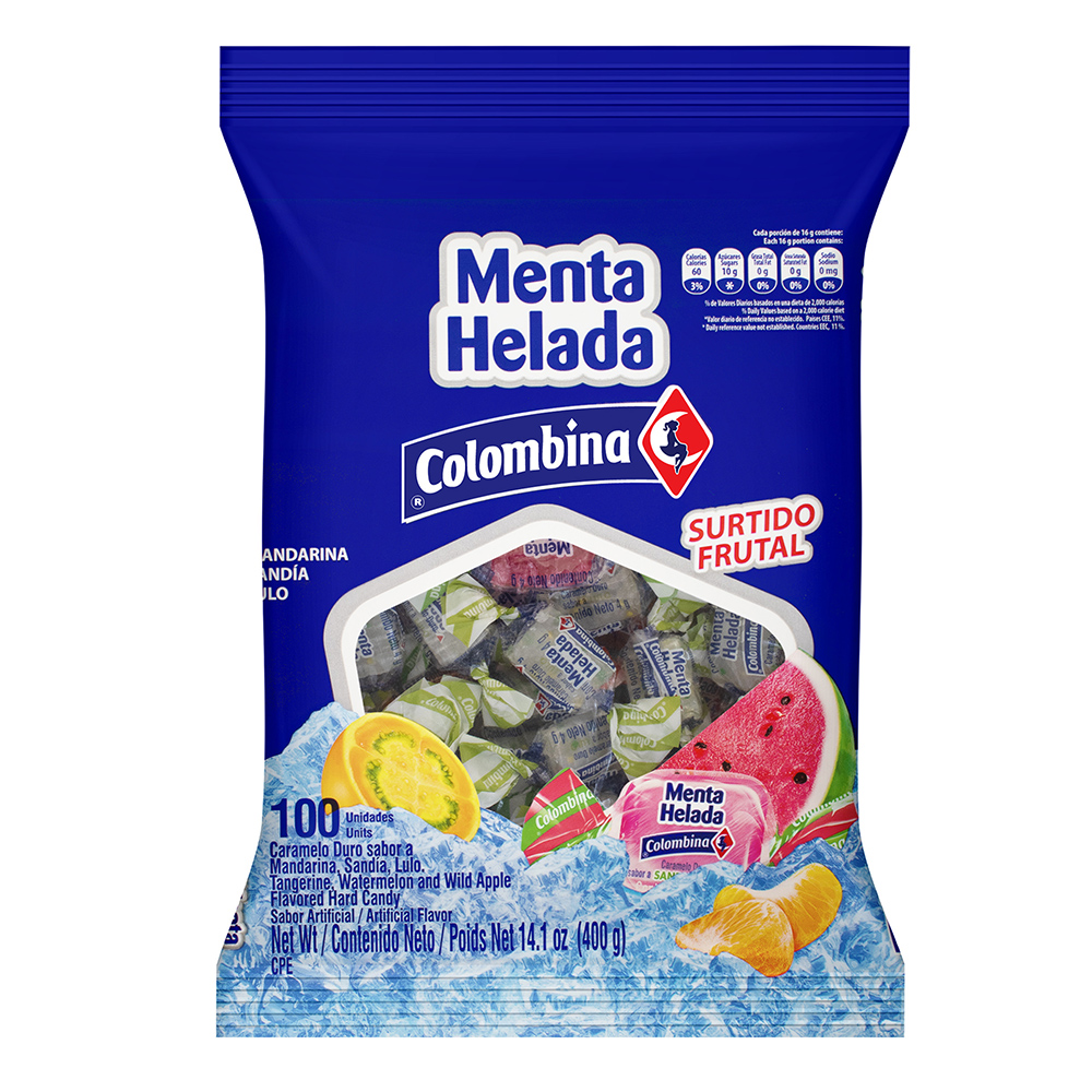 Menta Helada Surtido Frutal x100 400 g
