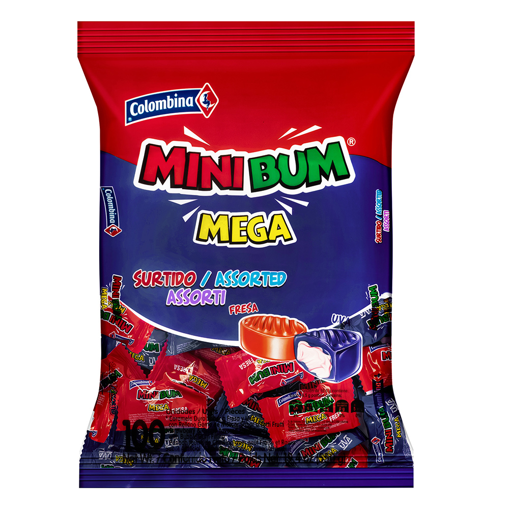 Minibum surtido Fresa Uva 100 uds