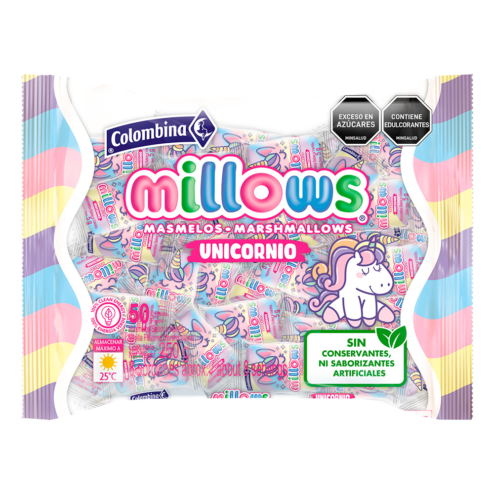 Masmelo MILLOWS unicornio x 50un