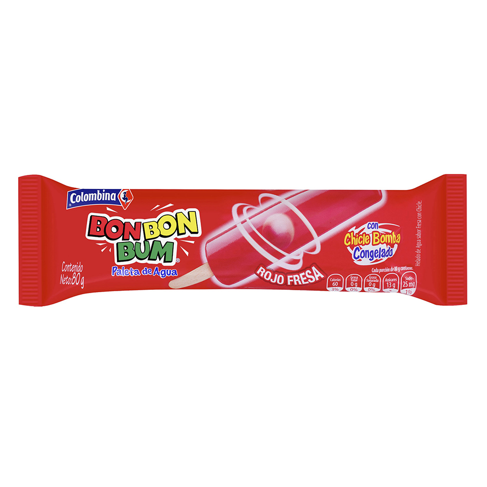 Paleta BonBonBum Fresa
